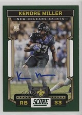 2023 Score Rookies Green Signatures Kendre Miller #321 Auto 1mi4