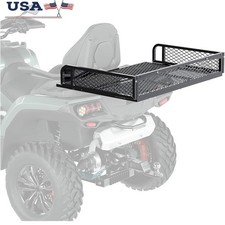 ATV UTV Cargo Basket Steel Mesh Storage Rack Durable Easy Install Heavy Duty New