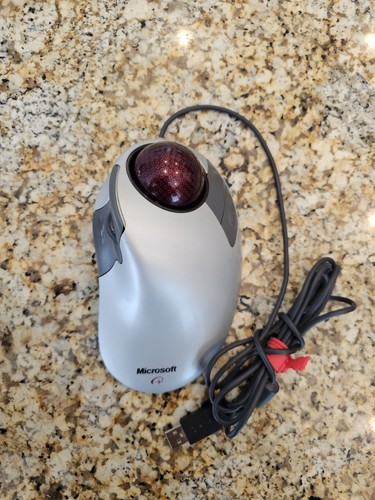 Microsoft Trackball Explorer 1.0 Mouse PS2/USB Compatible X08-70390 Tested - 第 1/6 張圖片
