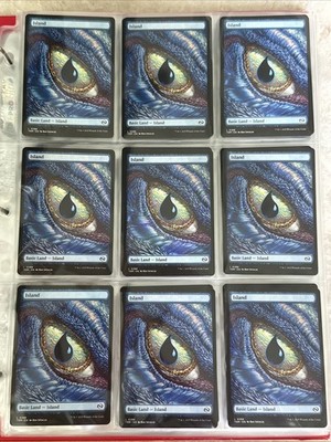 5 X Island Full Art Dragon Eye Basic Land MTG Tarkir Dragonstorm