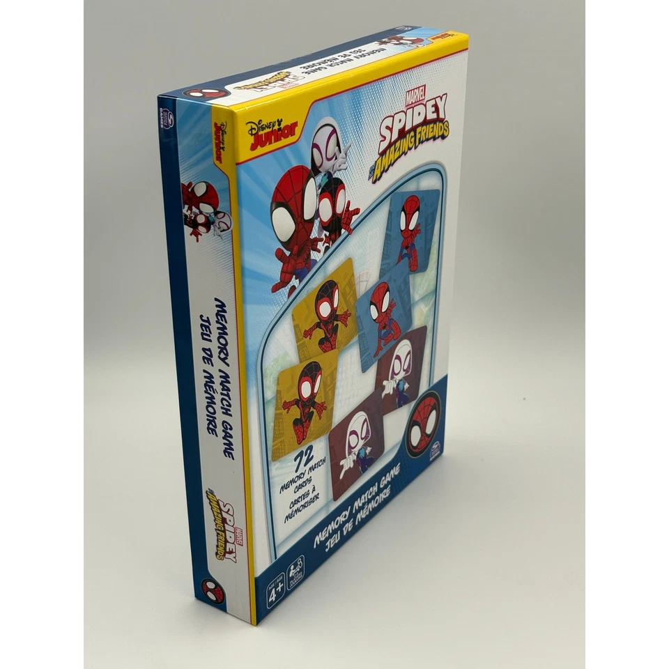 Spidey Memory Match Game Marvel Disney Junior - 72 Cards - Ages 4+ by Spinmaster - Image 4 of 4