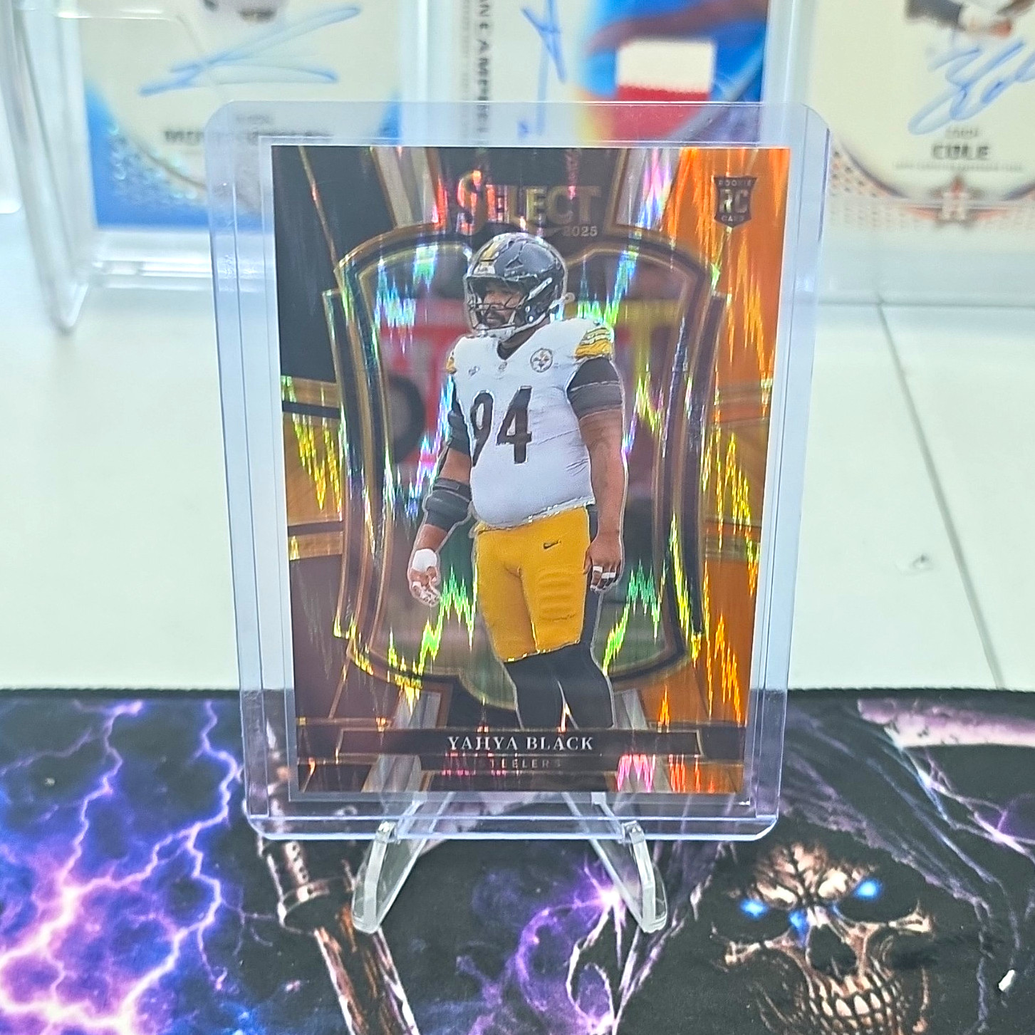 Panini 2025 Select Premier Level Yahya Black Steelers Copper /899 RC