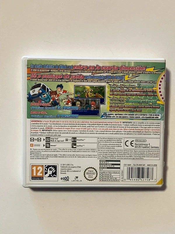 Jeu De Nintendo 3DS En Loose "Inazuma Eleven GO Chrono Stones: Tonnerre ", photo 3 sur 3