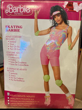 Barbie Roller Blade Barbie Adult Costume XL New