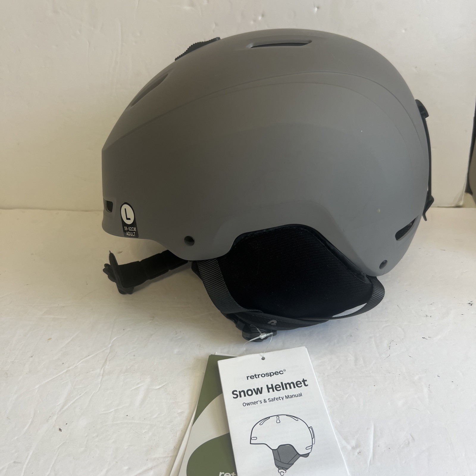 Retrospec Zephyr Snowboard Ski Helmet Size Large Matte Basalt NEW W/SCUFF MARKS