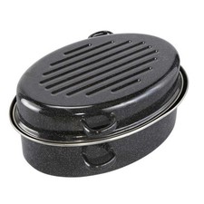 CUCINOVA Emaille Bräter [38 cm] mit Deckel – Gansbräter – Schmortopf