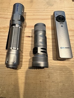 Titanium Olight Warrior 3S / Seeker 4 Mini / Arkfeld Winter 3 LED Flashlights  