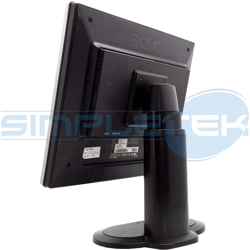 Acer Al1715 Bildschirm LCD Display 17 " 4:3 5:4 VGA Lautsprecher Aud Überholt - Bild 4 von 4