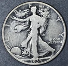1935 50C WALKING LIBERTY SILVER HALF DOLLAR KM# 142 Circulated A6329