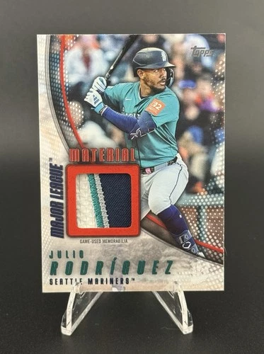 2025 Topps Update Julio Rodriguez Major League Material Jersey RED SN /5