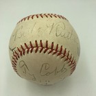 Babe Ruth & Ty Cobb Hall Of Fame Multi Signed Baseball JSA COA