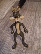 WILE E. COYOTE PVC Figure WARNER BROS. R. DAKINS  CO. HTF OOP 60's Vintage RARE