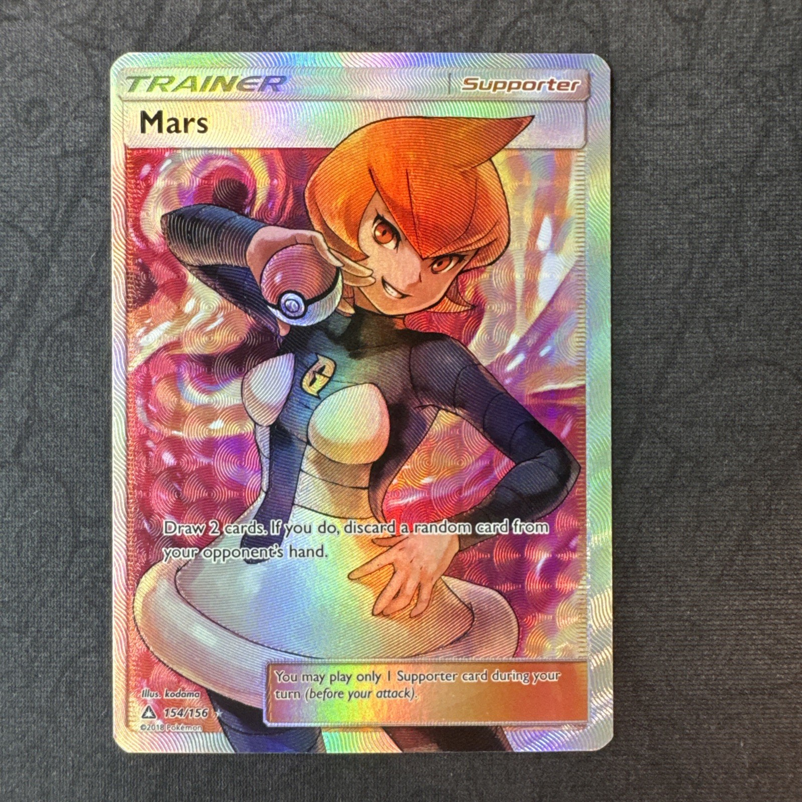 Mars (Full Art) 154/156 Sm-Ultra Prism Holo Sun & Moon Trainer Pokemon