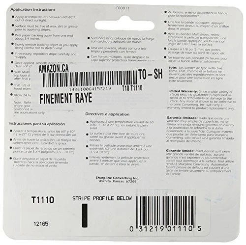 Trimbrite T1110 1/8 细条纹胶带 白色 — 第 2/2 张图片