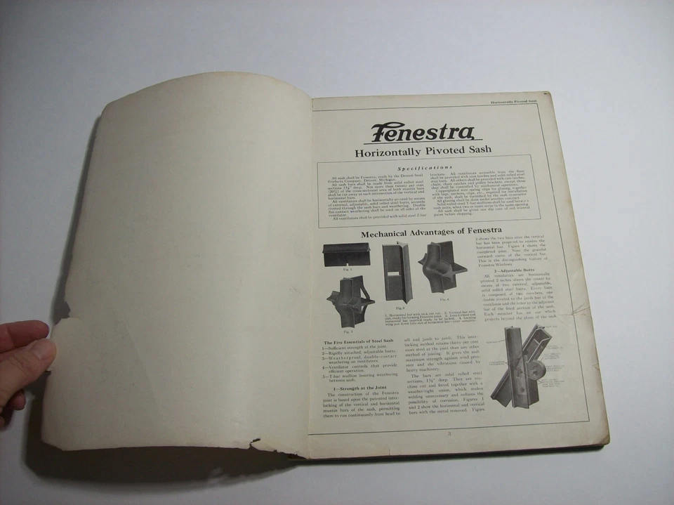 Catálogo DETROIT STEEL PRODUCTS CO, Fenestra WindoWall Windows 1924, De colección, Raro, x Foto 3 de 4