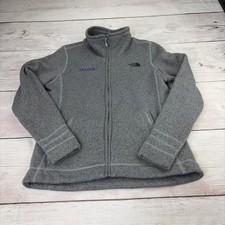 The North Face Women's Medium Gray Heather Full Zip Sweater Fleece Jacket FreShp