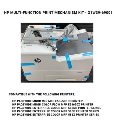 *NEU* G1W39-69001 Multifunktions-Druckmechanismus-Kit PageWide 586 E58650