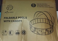 Kids Pool-Foldable Baby pool with Canopy: 47   HIKIDDY 