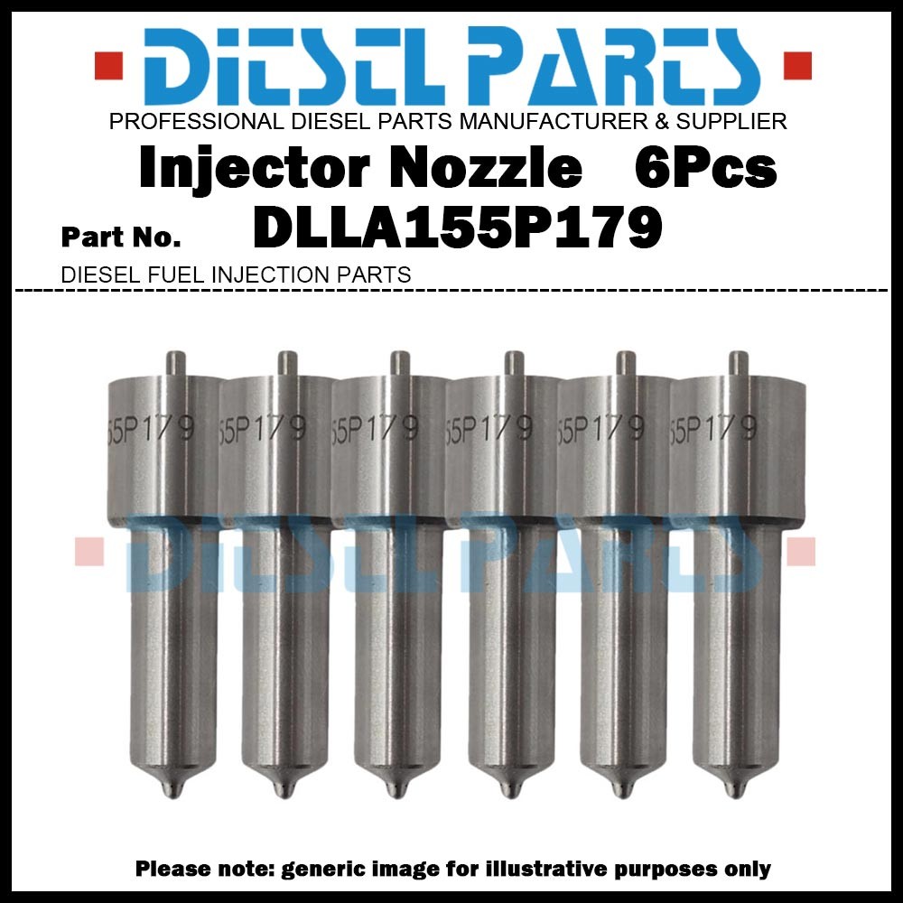 6x Fuel Injector Nozzle DLLA155P179 for MACK E7 300 350