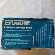 Erbauer Drill Bit Set 150 Piece 1 to 6mm New Free Postage