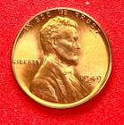 1949-D Lincoln Wheat Cent Penny GEM RD BU From an Original Bank Roll