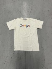 Vintage Google I'm Feeling Lucky Shirt SMALL Y2k White Multi Language Logo Tee