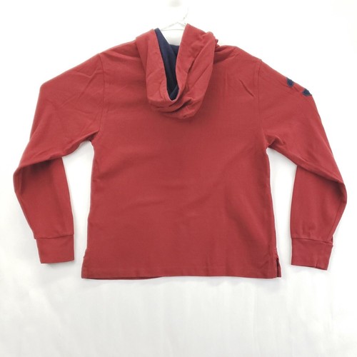 Polo Ralph Lauren Polo Hoodie Boys Large 14-16 Red Cotton Long Sleeve Big Pony 3 - Picture 2 of 11