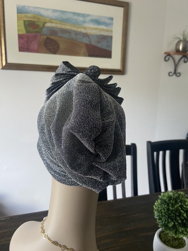Women’s hijab/ turban /hat. Light weight and stretchy. Color: Gray - Picture 2 of 4