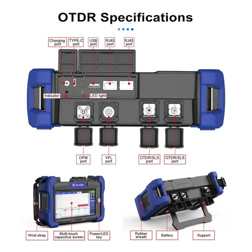 Fiber Optic Tester KL-6300 OTDR 7.0 Inch Touch Screen One Key Test ,FX39 Splicer - Picture 17 of 31