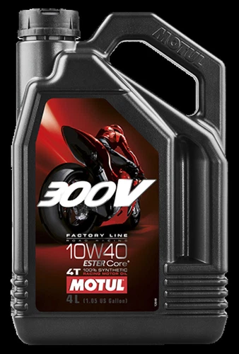 Motul 104121 4L Synthetic-ester 300V Factory Line Road Racing 10W40 4X4L