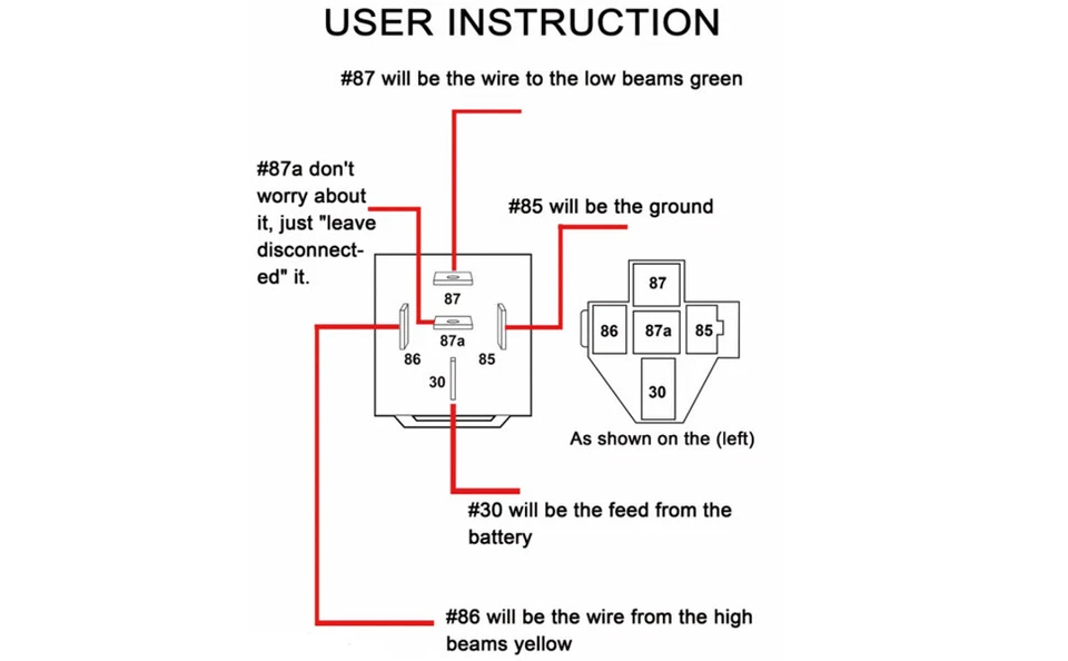 Faro alto bajo de 3 vías para Polaris Sportsman Mod 500 570 600 700 800 Explorer Foto 2 de 4