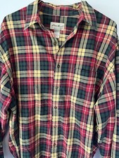 Eddie Bauer Flannel Shirt Men  s XL Long Sleeve Multicolor Plaid Hiking Outdoor