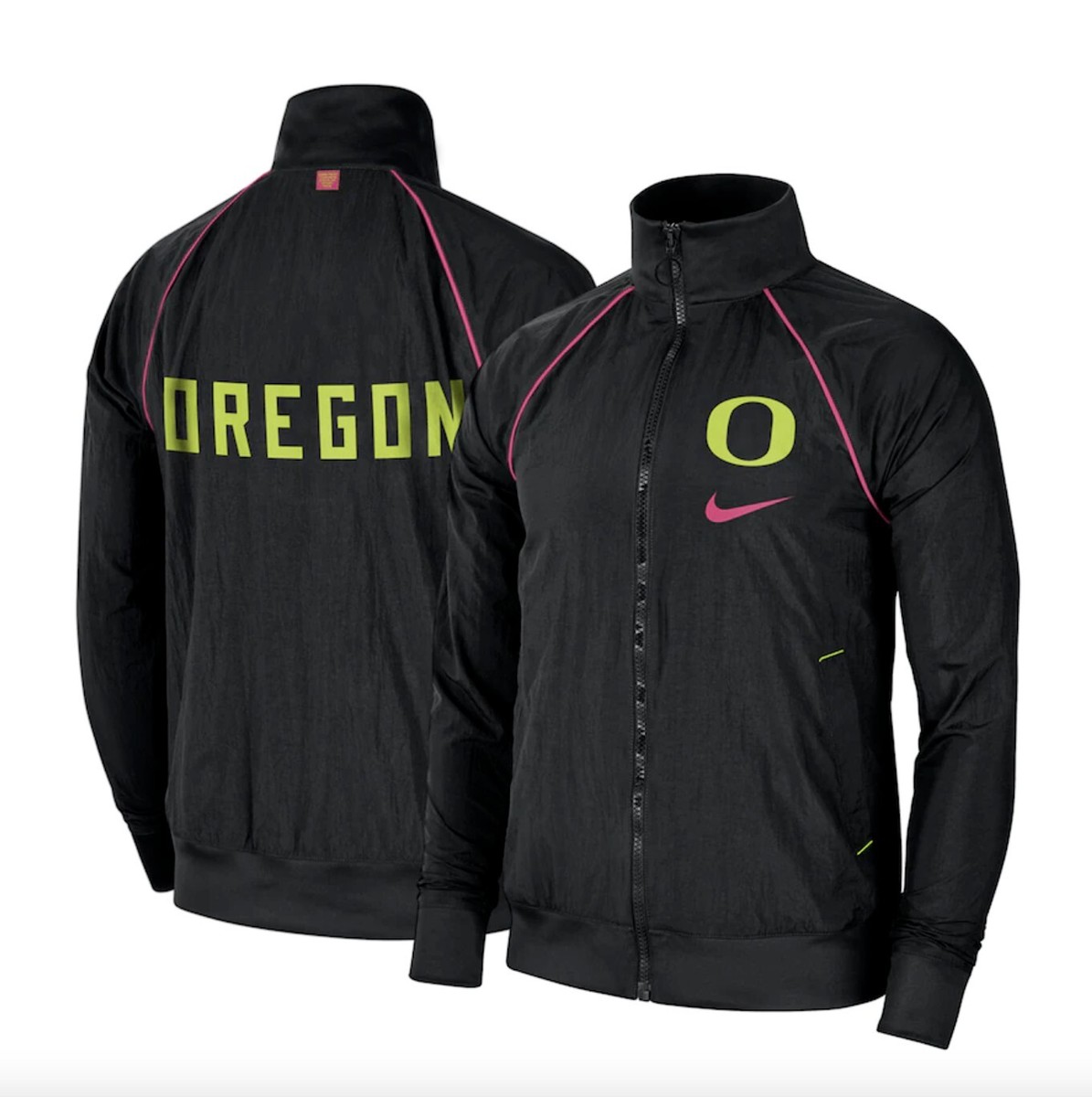 Nike Oregon Ducks 2022 Cancer Awareness Track Jacket Pink/Black