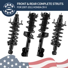 4PCS Front Rear Strut Shock w/ Spring Assembly for 2007-2011 Honda CRV CR-V 2.4L