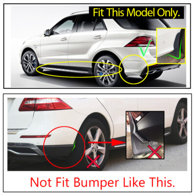 Car Mud Flaps Splash Guards For Mercedes Benz ML W166 Fenders 2005-2011 - View #9