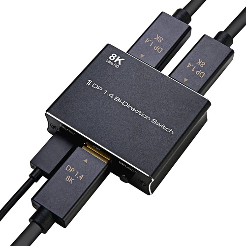 Displayport Switch DP 1.4 Bi-Directional Switcher 8K Ultra HD 3D Bis zu 8K@30Hz