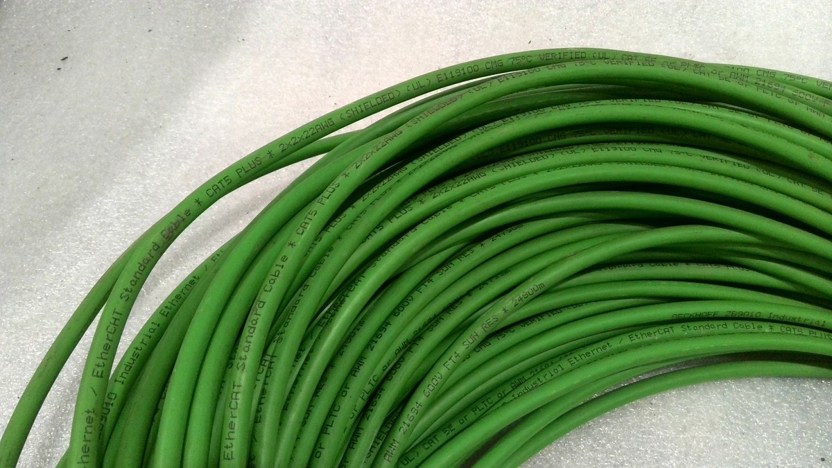 BECKHOFF ZB9010 SHIELDED INDUSTRIAL ETHERNET CABLE 2X2X22AWG (LOT