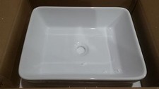 AMERICAN IMAGINATIONS ABOVE COUNTER RECTANGLE VESSEL FOR DECK/WALL MOUNT FAUCET
