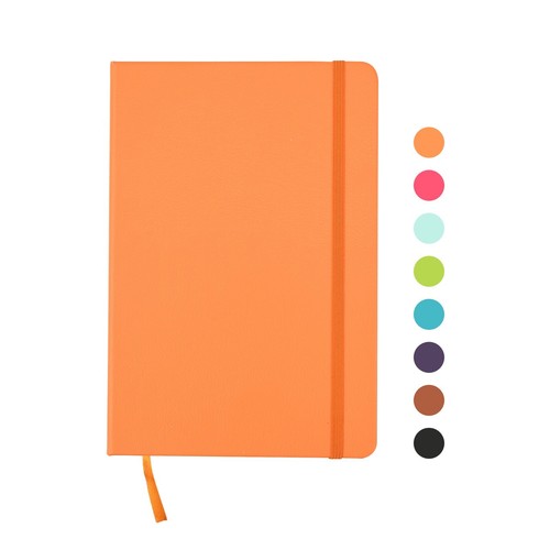 Classic A5 Notebook Hardback Cover & Ribbon Marker with Elastic Closure Diary - Picture 22 of 49