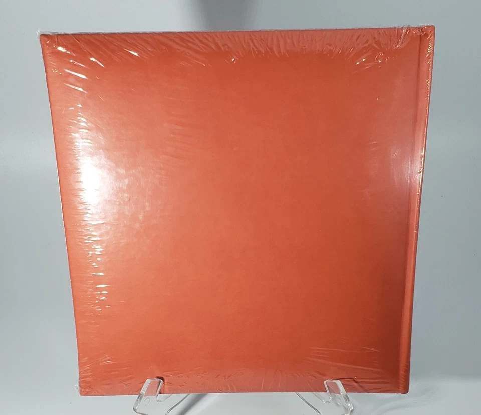 Álbum de fotos Memories 9 x 9 imitación cuero floral sellado sin cordones naranja Foto 4 de 4