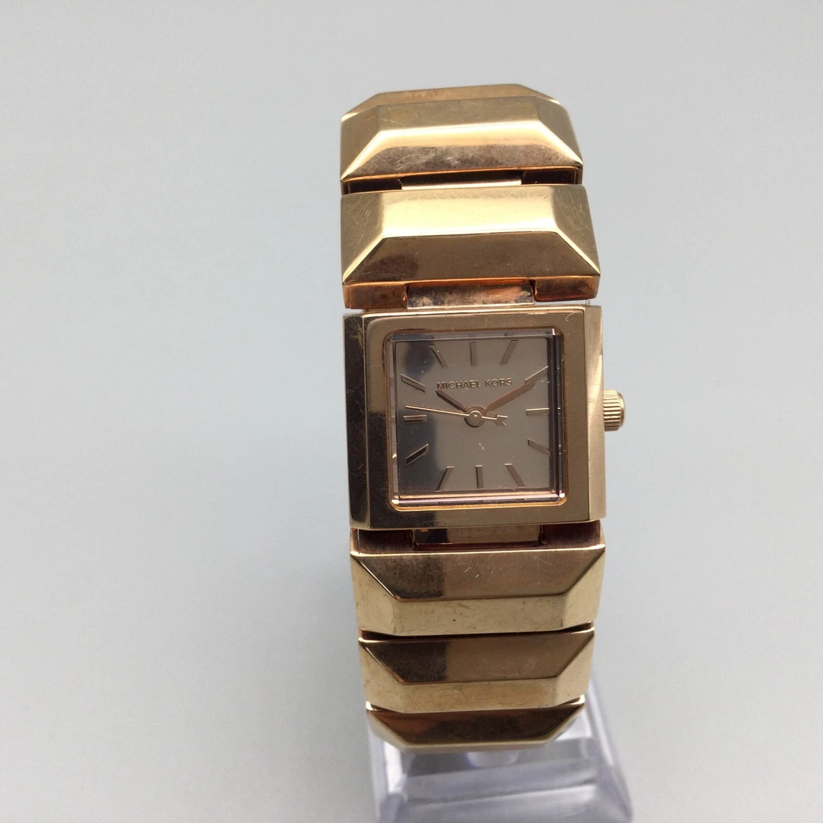 Michael kors square rose gold watch cheap