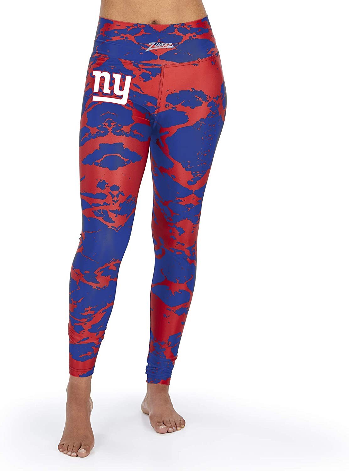Женские леггинсы Zubaz в цветах команды New York Giants цвета лавы