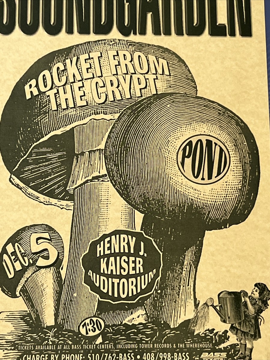 サウンドガーデン 1996 ニューヨークライブポスター ロケットフロムザ