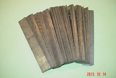 Letterpress Lead Spacers 15 Picas Long, 40-2pt, 5-6pt, 1-1 pica, 1-1 ½ pica