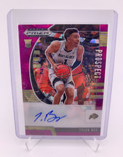 Tyler Bey numbered /99 Auto Pink Cracked Ice 2020-21 Prizm Draft Picks Prospect