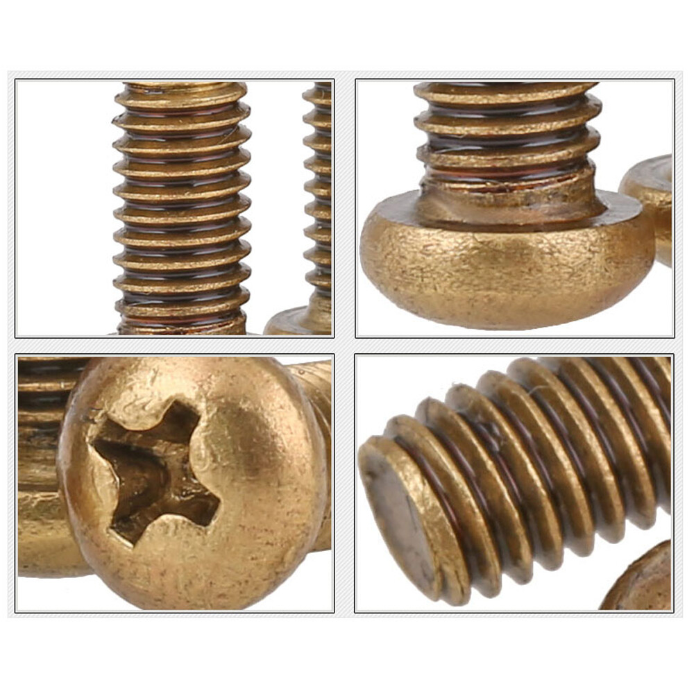 Viti Testa Svasata Phillips Ottone Massiccio DIN 965 Misure M3 M4 M5 M6