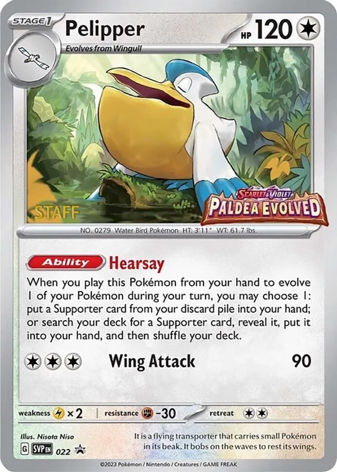 Pelipper 022 Sv: Scarlet & Violet Promo Cards - 1 of 1