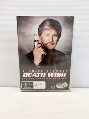 Death Wish, The Vigilante Collection 5 Disc Set DVD Region 4 Charles Bronson - Picture 1 of 5