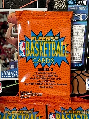 1994-95 FLEER NBA Basketball (Series 2) HOBBY PACK 12 Cards HILL KIDD RC?! OVP!