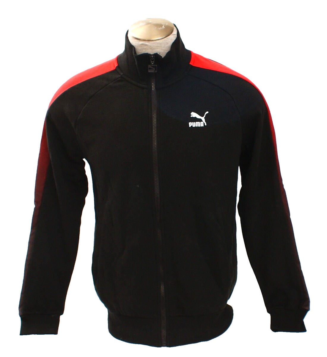 Puma サッカーウェア ブラック/レッド M Puma Men's M Black Red Zip Front Between The Lines T7 Track Jacket